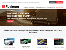 Tablet Screenshot of fuelman.com
